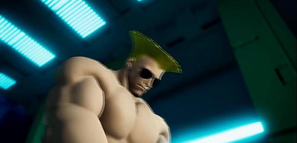  3d Cosplay big booty Juri and Guile full video on xvideos red